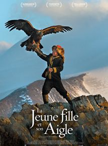 Jeune fille et son aigle
